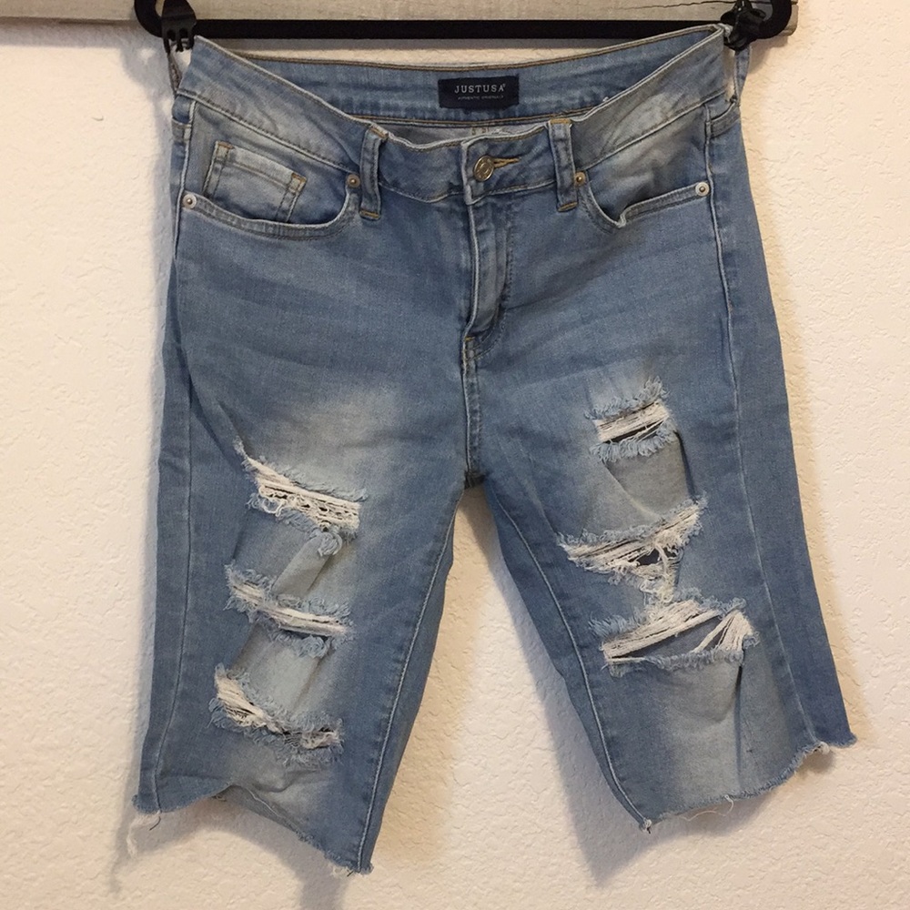 Just USA distressed Bermuda shorts
